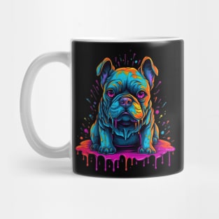 Colorful melting Dog with neon colors #3 Mug